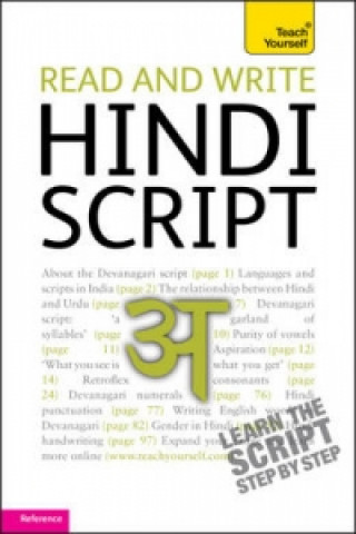 Książka Read and write Hindi script: Teach Yourself Rupert Snell