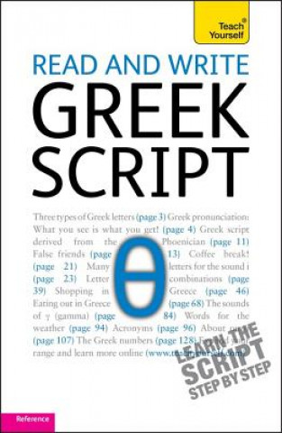 Carte Read and write Greek script: Teach yourself Sheila Hunt