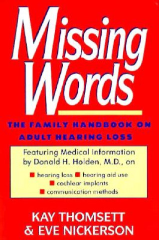 Knjiga Missing Words Kay Thomsett