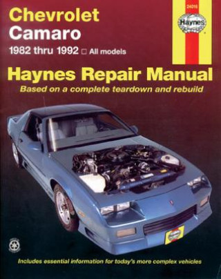 Carte Chevrolet Camaro (1982-92) All Models Automotive Repair Manu J H Haynes