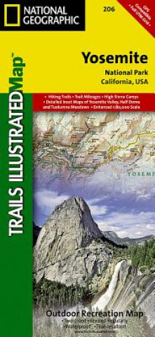 Nyomtatványok Yosemite National Park National Geographic Maps
