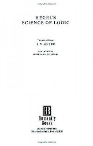 Knjiga Hegel's Science of Logic AV Miller