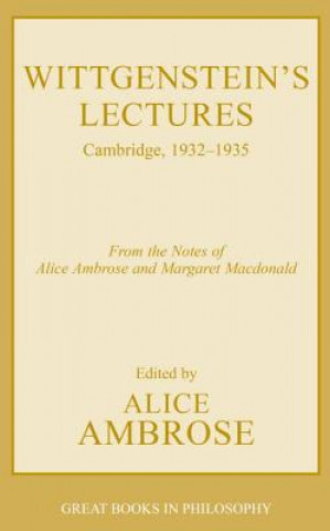 Kniha Wittgenstein's Lectures Alice Ambrose