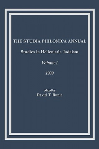 Könyv Studia Philonica Annual David T. Runia