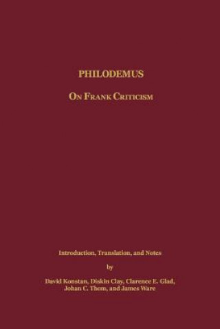 Carte Philodemus David Konstan