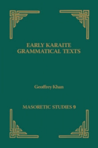 Книга Early Karaite Grammatical Texts Geoffrey Khan
