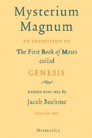 Könyv Mysterium Magnum Jacob Boehme