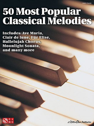 Kniha 50 Most Popular Classical Melodies Hal Leonard Corp