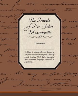 Carte Travels of Sir John Mandeville 