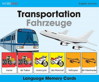 Book Language Memory Cards - Transportation - English-german 