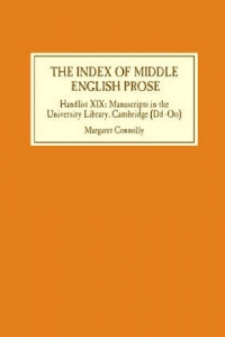 Könyv The Index of Middle English Prose Margaret Connolly