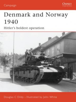 Carte Denmark and Norway 1940 Doug Dildy