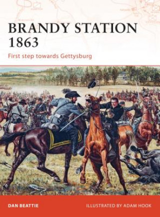 Carte Brandy Station 1863 Daniel Beattie