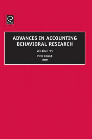 Книга Advances in Accounting Behavioral Research Vicky Arnold