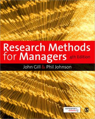 Könyv Research Methods for Managers John Gill