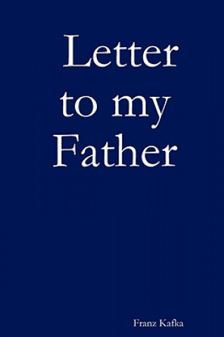 Book Letter to my Father Franz Kafka