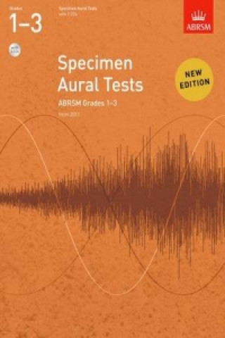 Tiskovina Specimen Aural Tests, Grades 1-3 with 2 CDs ABRSM