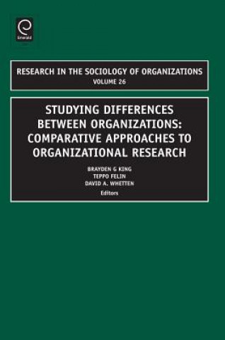 Knjiga Studying Differences Between Organizations Brayden King
