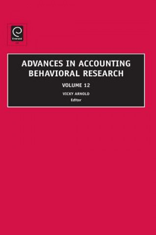 Kniha Advances in Accounting Behavioral Research Vicky Arnold