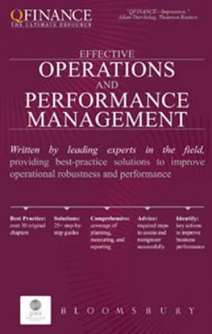 Book Effective Operations and Performance Management Bloomsbury