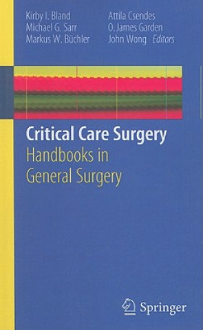 Book Critical Care Surgery Bland