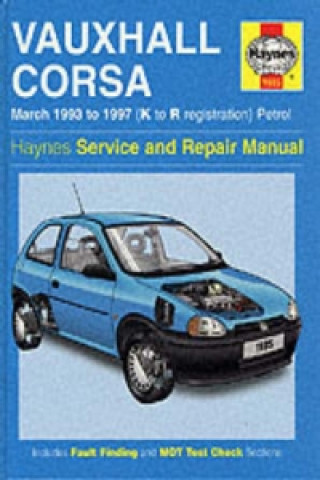 Kniha Vauxhall Corsa Petrol (Mar 93 - 97) K To R Steve Rendle