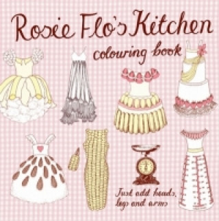 Carte Rosie Flo's Kitchen Colouring Book - checker pink Roz Streeten