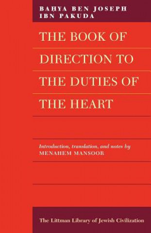 Carte Book of Direction to the Duties of the Heart Bahya Ben Jose Ibn Pakuda