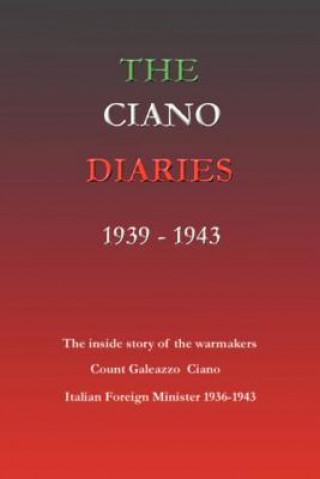 Buch Ciano Diaries 1939-1943 Hugh Gibson