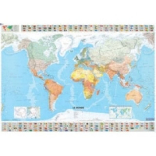 Materiale tipărite World - Michelin rolled & tubed wall map Encapsulated 