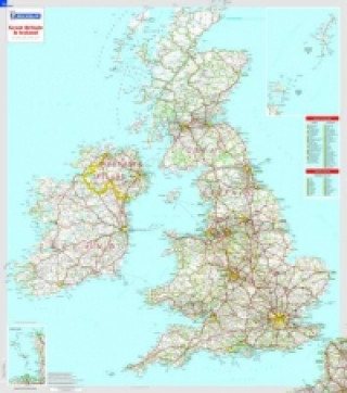 Materiale tipărite Great Britain & Ireland - Michelin rolled & tubed wall map Paper 