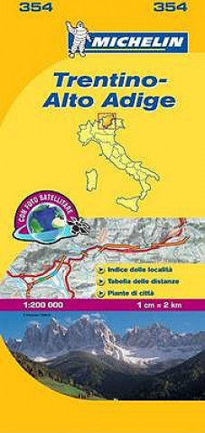 Tiskovina Trentino - Michelin Local Map 354 