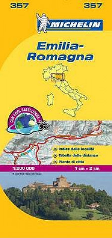 Tlačovina Emilia Romagna - Michelin Local Map 357 Michelin