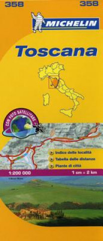 Materiale tipărite Toscana - Michelin Local Map 358 Michelin
