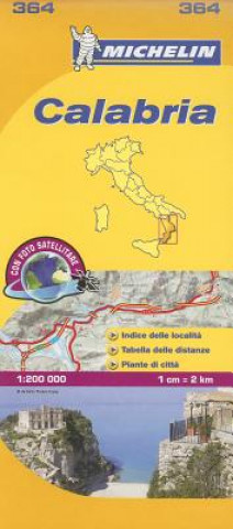 Nyomtatványok Calabria - Michelin Local Map 364 