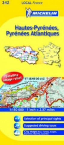 Carte Hautes-Pyrenees, Pyrenees-Atlantiques 
