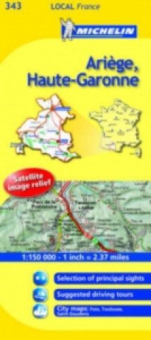 Carte Ariege, Haute-Garonne 