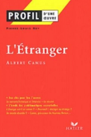Knjiga Profil d'une oeuvre Albert Camus