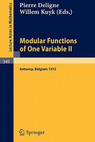 Carte Modular Functions of One Variable II P. Deligne