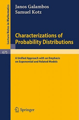 Buch Characterizations of Probability Distributions. Janos Galambos