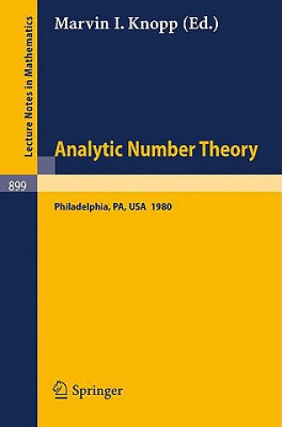 Книга Analytic Number Theory Marvin I. Knopp