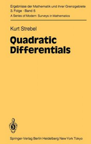 Kniha Quadratic Differentials K. Strebel
