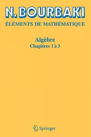 Carte Elements De Mathematique. Algebre N. Bourbaki