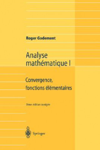Carte Analyse Mathematique I Roger Godement