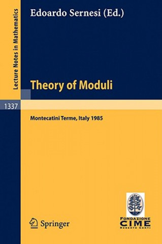 Könyv Theory of Moduli Edoardo Sernesi