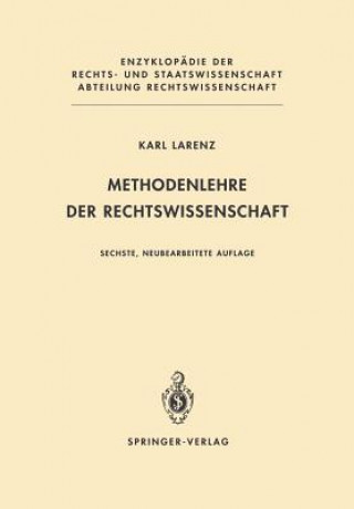 Kniha Methodenlehre Der Rechtswissenschaft Karl Larenz