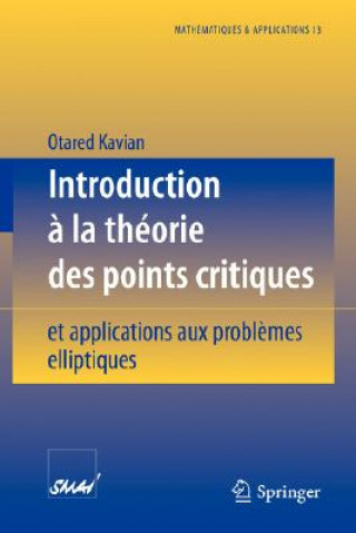 Kniha Introduction à la théorie des points critiques Otared