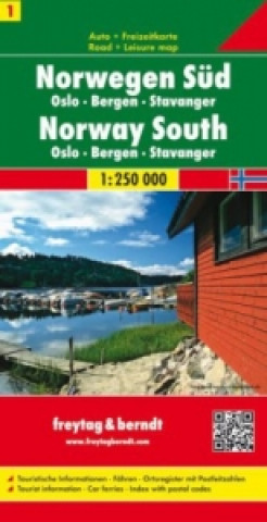 Materiale tipărite Norway South - Oslo - Bergen - Stavanger Sheet 1 Road Map 1:250 000 