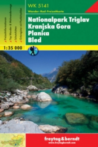 Nyomtatványok Nationalpark Triglav, Kranjska Gora, Planica, Bled 1: 35 000 