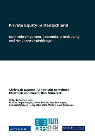 Książka Private Equity in Deutschland Christoph Kaserer